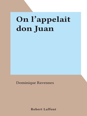 cover image of On l'appelait don Juan